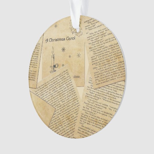 Weihnachtslied Ornament (Vorderseite)