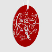 Weihnachtslied Ornament (Vorderseite)