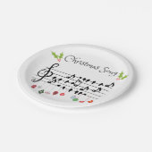 Weihnachtslied Pappteller (Schrägansicht)