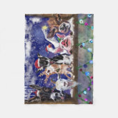 Weihnachtslied - Party Fleecedecke (Vorderseite)