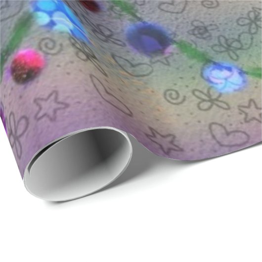 Weihnachtslied - Party Geschenkpapier (Rolleneckpunkt)