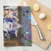 Weihnachtslied - Party Geschirrtuch (Viertel Falte)