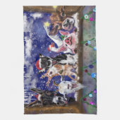 Weihnachtslied - Party Geschirrtuch (Vertikal)