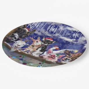 Weihnachtslied - Party Pappteller