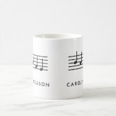 Weihnachtslied Personal Chor Kaffeetasse (Mittel)