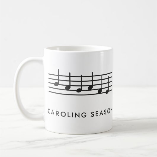 Weihnachtslied Personal Chor Kaffeetasse (Links)