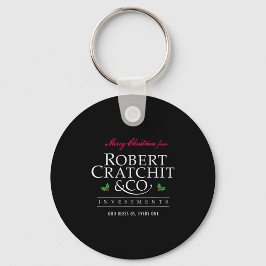 Weihnachtslied Robert Bob Cratchit Ebenezer Scroo Schlüsselanhänger (Vorderseite)