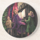 Weihnachtslied Sandstein Untersetzer (Vorne)