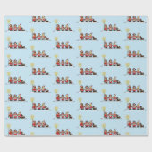 Weihnachtslied Sängerchor Geschenkpapier (Flach)