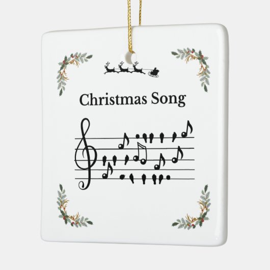 Weihnachtslied Santa Keramik Ornament (Links)