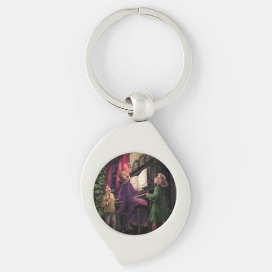 Weihnachtslied Schlüsselanhänger (Vorderseite)