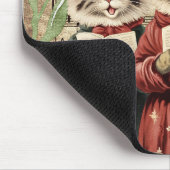 Weihnachtslied singenende Katzen Mousepad (Ecke)