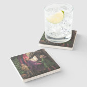 Weihnachtslied Steinuntersetzer (Seitenansicht)