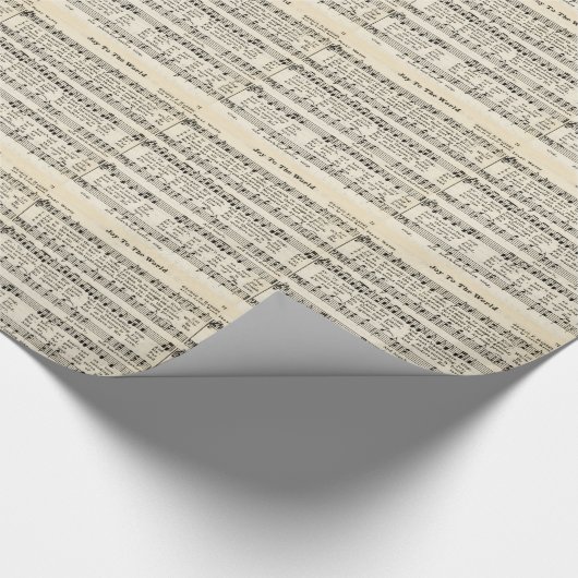Weihnachtsliede: Freude zur Welt Geschenkpapier (Ecke)