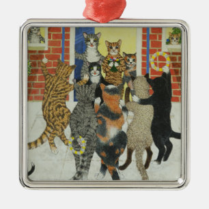Weihnachtsliede Silbernes Ornament