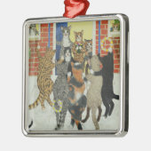 Weihnachtsliede Silbernes Ornament (Links)