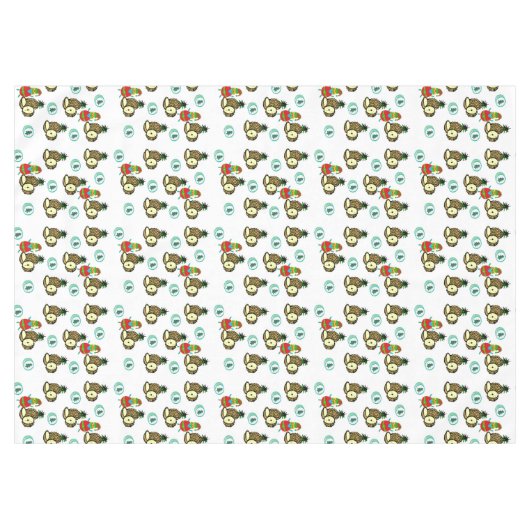 Weihnachtslieder, Ananas-Bäume Tischdecke (Vorderseite (Horizontal))