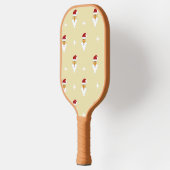 Weihnachtslieder auf Braun Pickleball Schläger (Links)