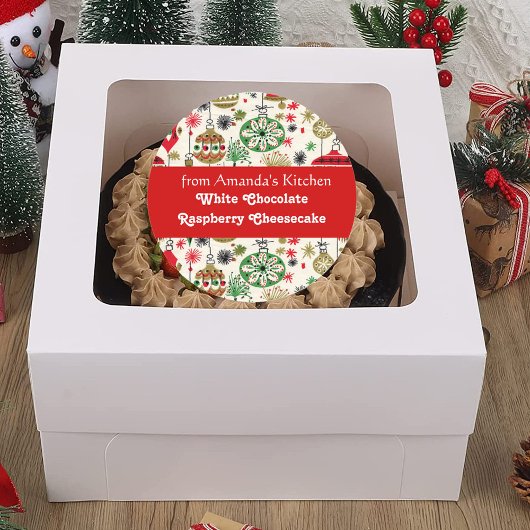 Weihnachtslieder, aus der Küche, nach Maß Runder Aufkleber