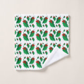 Weihnachtslieder Badhandtuch Set (Waschlappen)