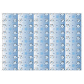 Weihnachtslieder, blaue Sterne Tischdecke (Vorderseite (Horizontal))