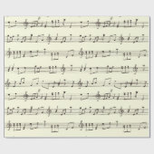 Weihnachtslieder Carols Musical Score Notes Geschenkpapier (Flach)