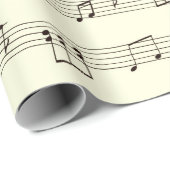 Weihnachtslieder Carols Musical Score Notes Geschenkpapier (Rolleneckpunkt)