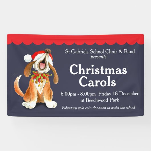 Weihnachtslieder-Chorbanner Banner (Horizontal)