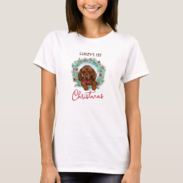 Weihnachtslieder Dackel Welpe Dackel Wursthund T-Shirt
