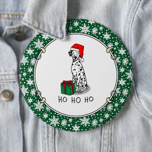 Weihnachtslieder Dalmatiner Hund (schwarz 1) Niedl Button