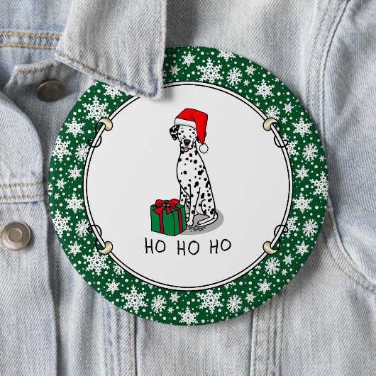 Weihnachtslieder Dalmatiner Hund (schwarz 1) Niedl Button (Beispiel)
