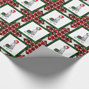 Weihnachtslieder Dalmatiner Hund (schwarz 1) Niedl Geschenkpapier