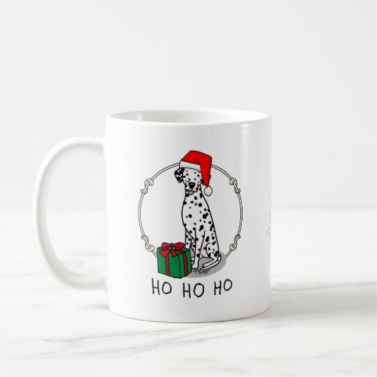 Weihnachtslieder Dalmatiner Hund (schwarz 1) Niedl Kaffeetasse (Links)