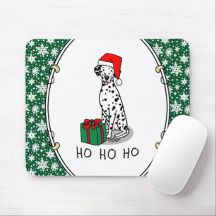 Weihnachtslieder Dalmatiner Hund (schwarz 1) Niedl Mousepad