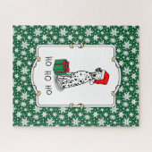 Weihnachtslieder Dalmatiner Hund (schwarz 1) Niedl Puzzle (Horizontal)