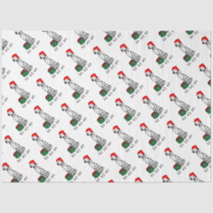 Weihnachtslieder Dalmatiner Hund (schwarz 1) Niedl Seidenpapier