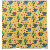 Weihnachtslieder Duschvorhang (Vorderseite)