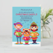 Weihnachtslieder - Einladung (Stehend Vorderseite)