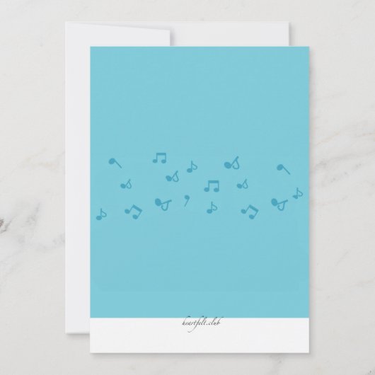 Weihnachtslieder - Einladung (Rückseite)