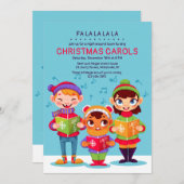 Weihnachtslieder - Einladung (Vorne/Hinten)