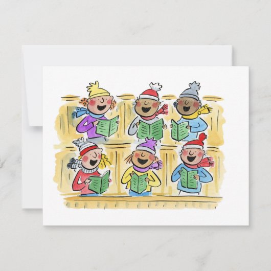 Weihnachtslieder Einladung (Vorderseite)