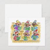 Weihnachtslieder Einladung (Vorne/Hinten)