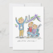 Weihnachtslieder Einladung (Vorderseite)