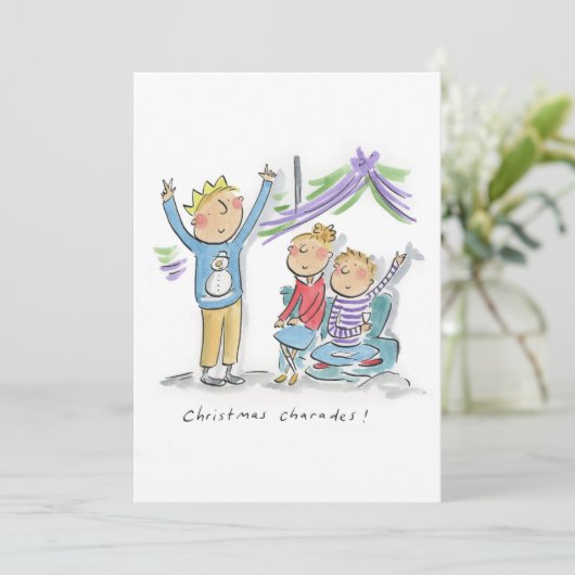 Weihnachtslieder Einladung (Stehend Vorderseite)