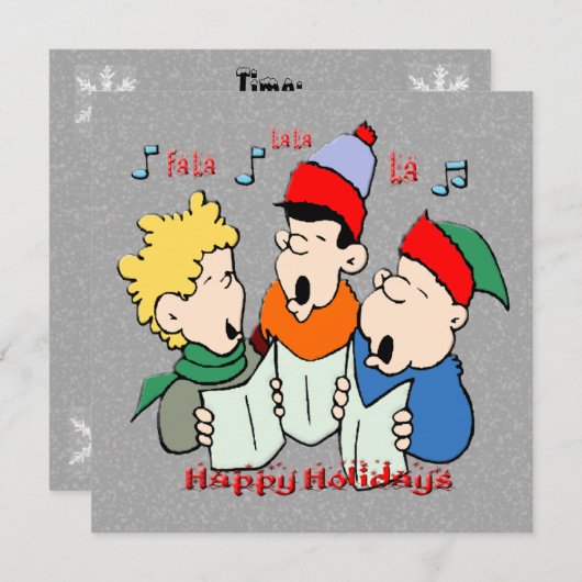 Weihnachtslieder - Einladung (Vorne/Hinten)