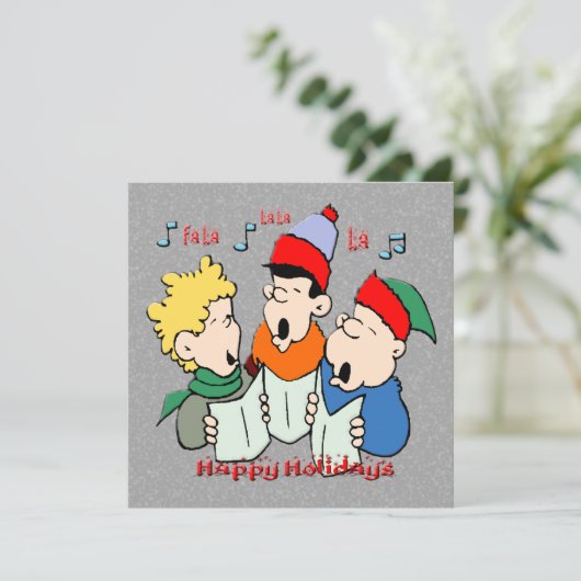 Weihnachtslieder - Einladung (Stehend Vorderseite)