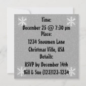 Weihnachtslieder - Einladung (Rückseite)