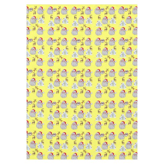 Weihnachtslieder, Elf, Weihnachtsmann, Rentier Tischdecke (Vorderseite)