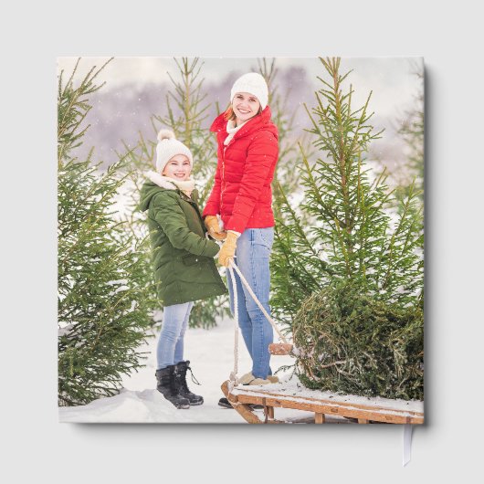 Weihnachtslieder Erinnerungen Foto Personalisiert Gästebuch (Rückseite)