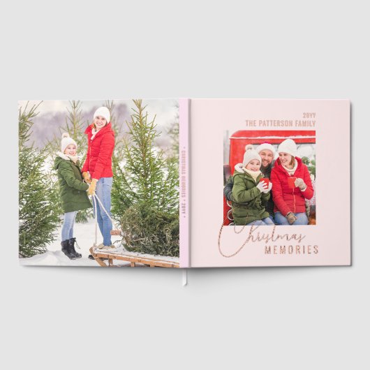 Weihnachtslieder Erinnerungen Foto Personalisiert Gästebuch (Voll)